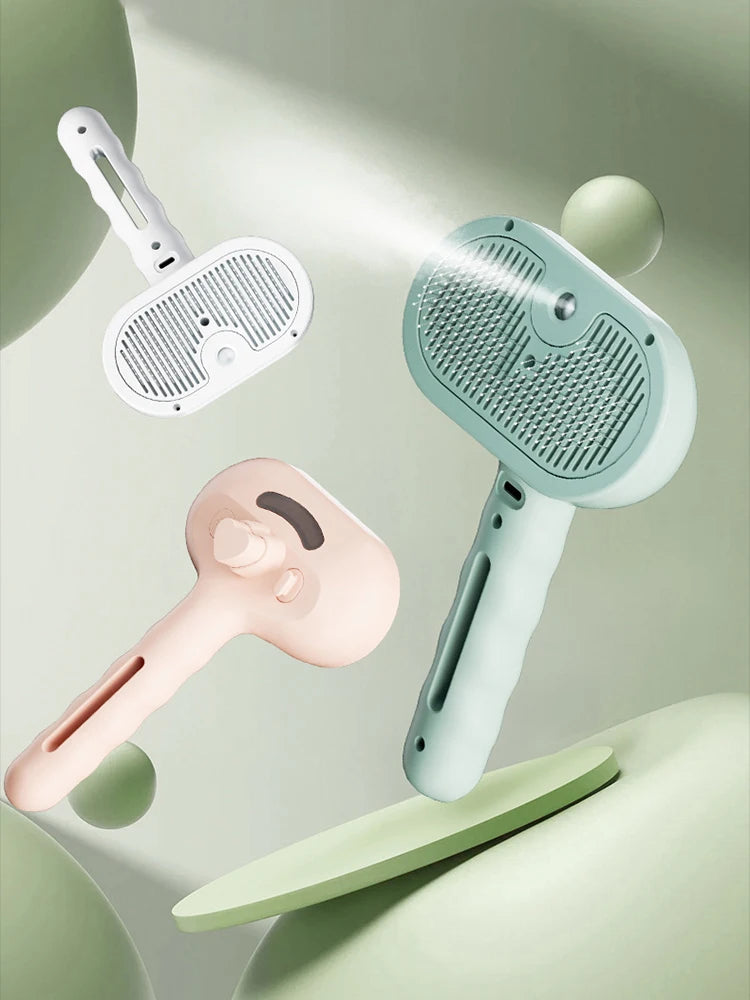 Pet Clean Steam Spray Dog Grooming Brush Unique Steam Brush for
