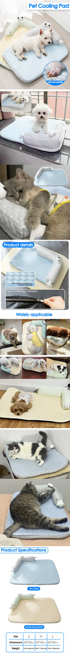 Ice Silk Cooling Orthopedic Dog Bed with Removable Waterproof
