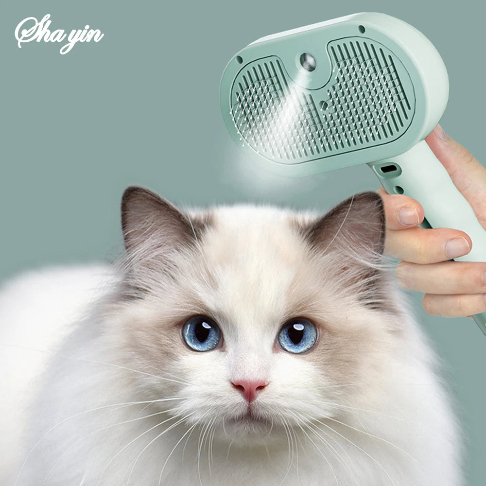 Pet Clean Steam Spray Dog Grooming Brush Unique Steam Brush for