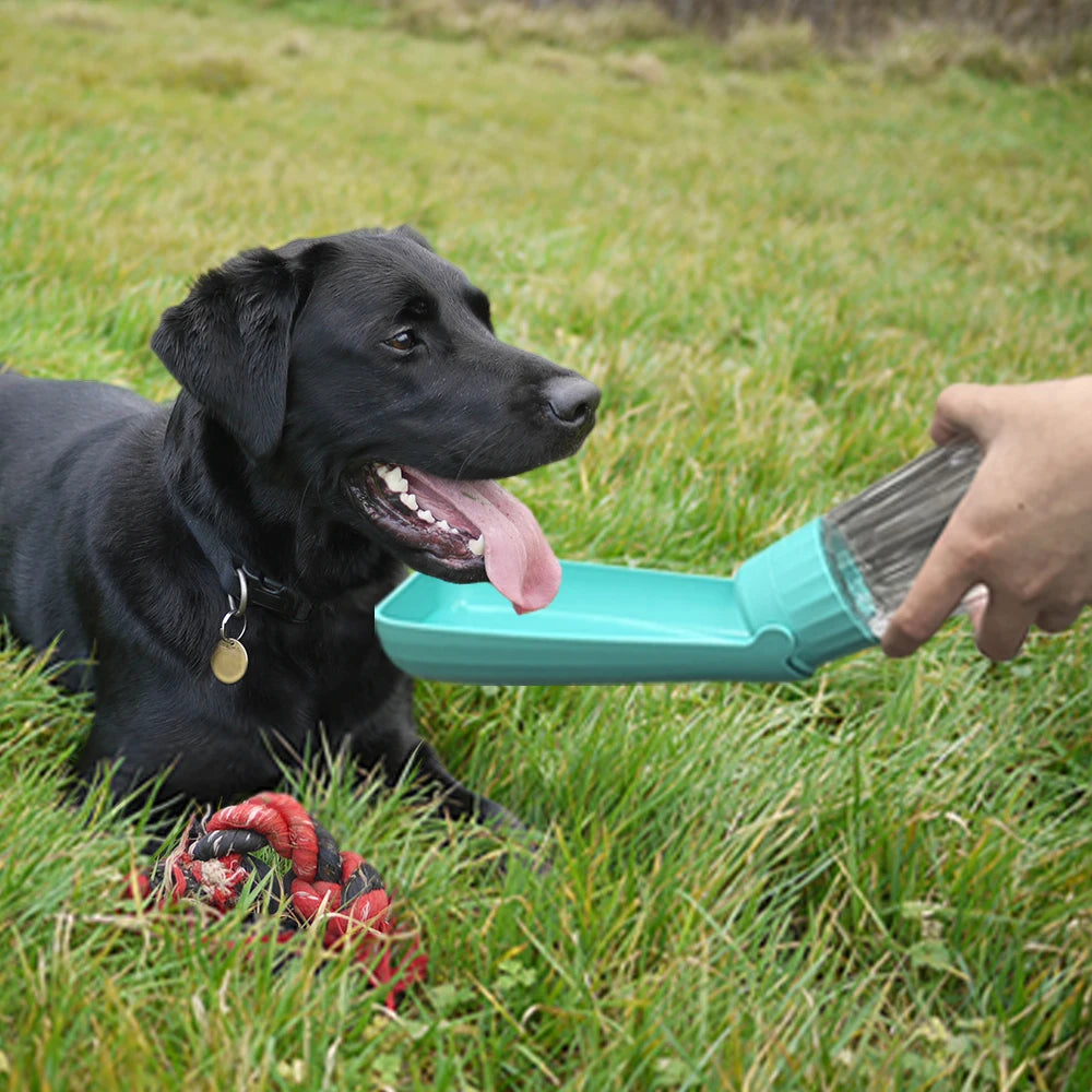 Portable Dog Water Bottle Dispenser For Small Large Dogs Foldable