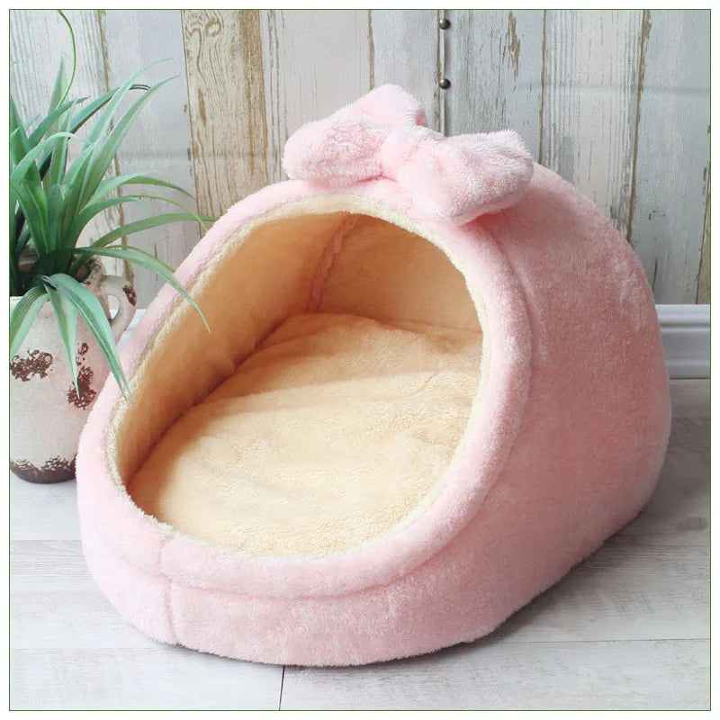 Pet Dog House Warm Dog Bed Kennel Soft Puppy Cushion Cat Nest Dogs
