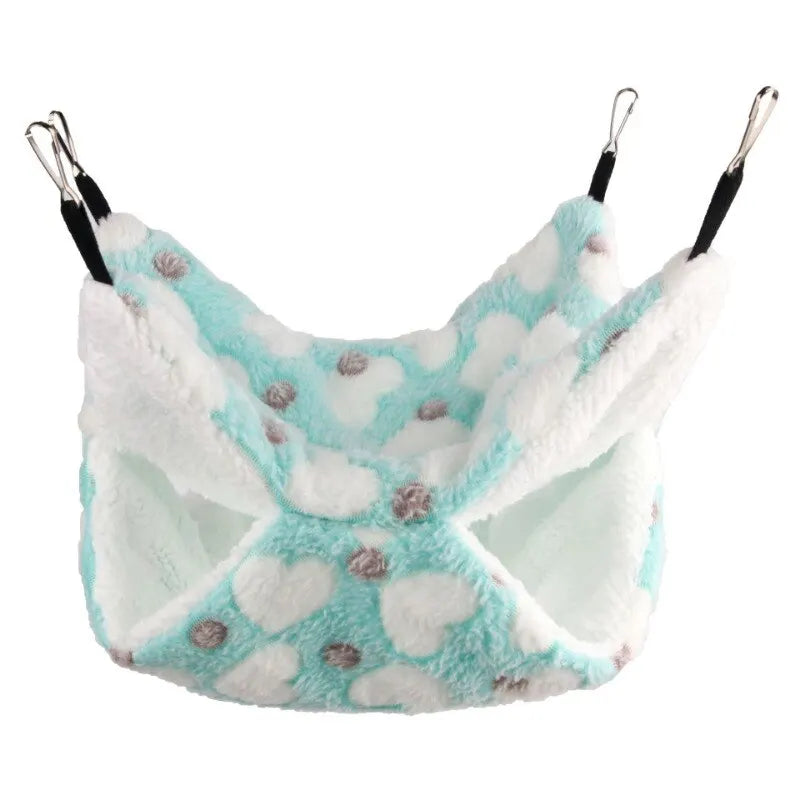 Hamster Hammock Small Pet Hanging Bed Double Warm Thickened