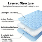 Dog Cooling Mat Summer Pet Cold Bed Extra Large for Small Big Dogs