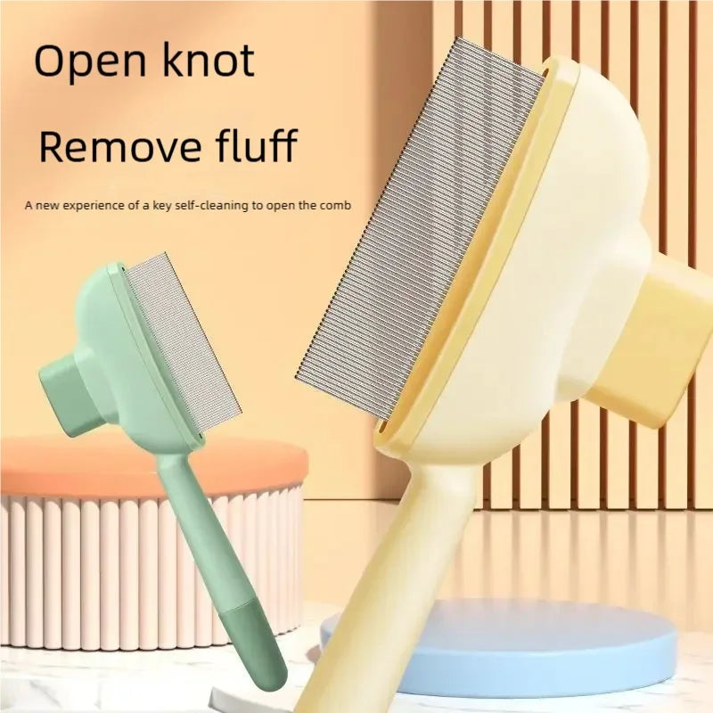 Self Cleaning Dog Brush One Button Release Pet Hair Remover Comb