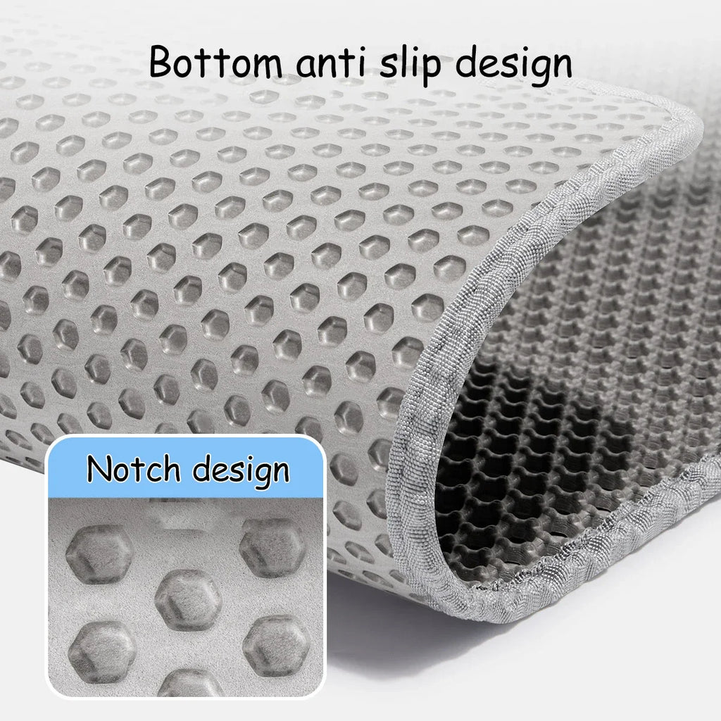 Large Size Cat Litter Mat-Advanced Honeycomb Double Layer