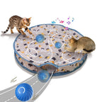 Smart Interactive Cat Toys Ball Fast Rolling in Pouch Hide and