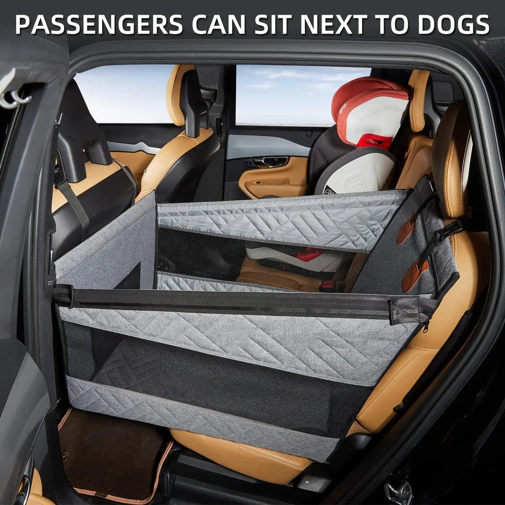 Waterproof Dog Car Seat Cover, Back Seat Extender Pet Hammock Bed