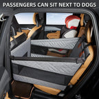 Waterproof Dog Car Seat Cover, Back Seat Extender Pet Hammock Bed