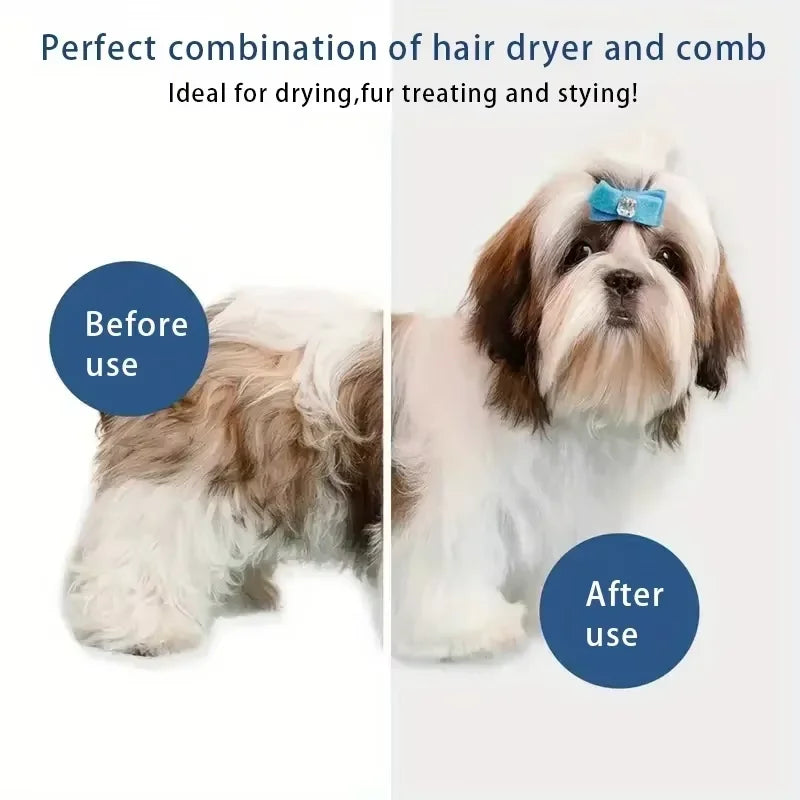 3In1 Pet Dog Dryer Quiet Dog Hair Dryers and Comb Brush Grooming