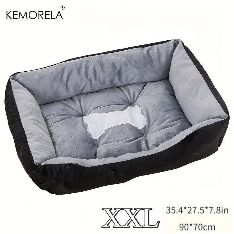 Orthopedic Plush Dog Bed High Rebound Comfortable Support White Pp