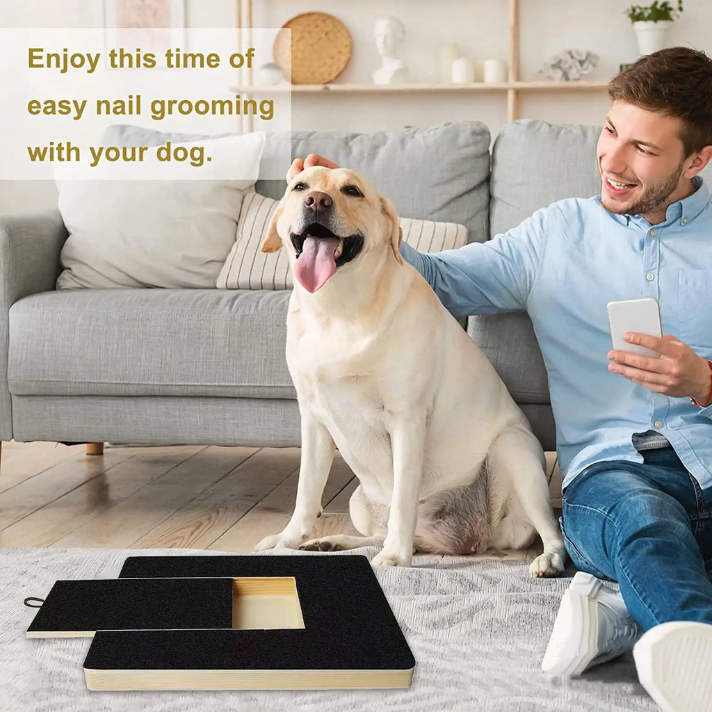 Wooden Pet Scratching Board Toy Dog Nail Scratch Board Nail Trim