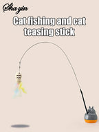 Pet Small Cat Fishing and Cat Teasing Stick 360 Degree Rotation
