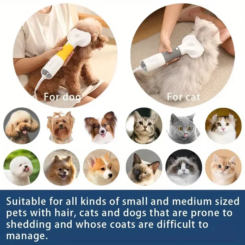 3In1 Pet Dog Dryer Quiet Dog Hair Dryers and Comb Brush Grooming