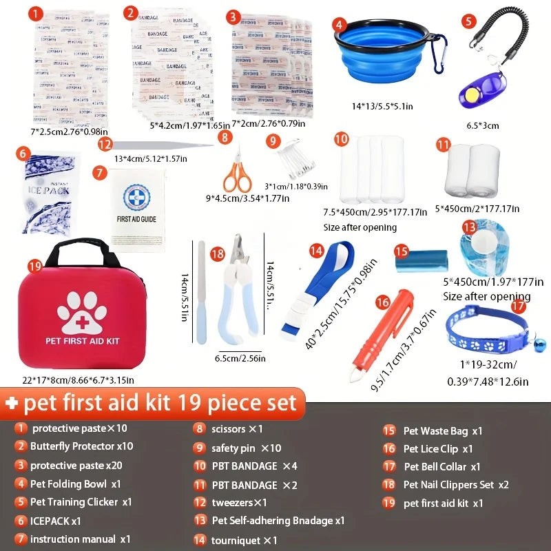 Pet First Aid Kit for Hiking and Camping