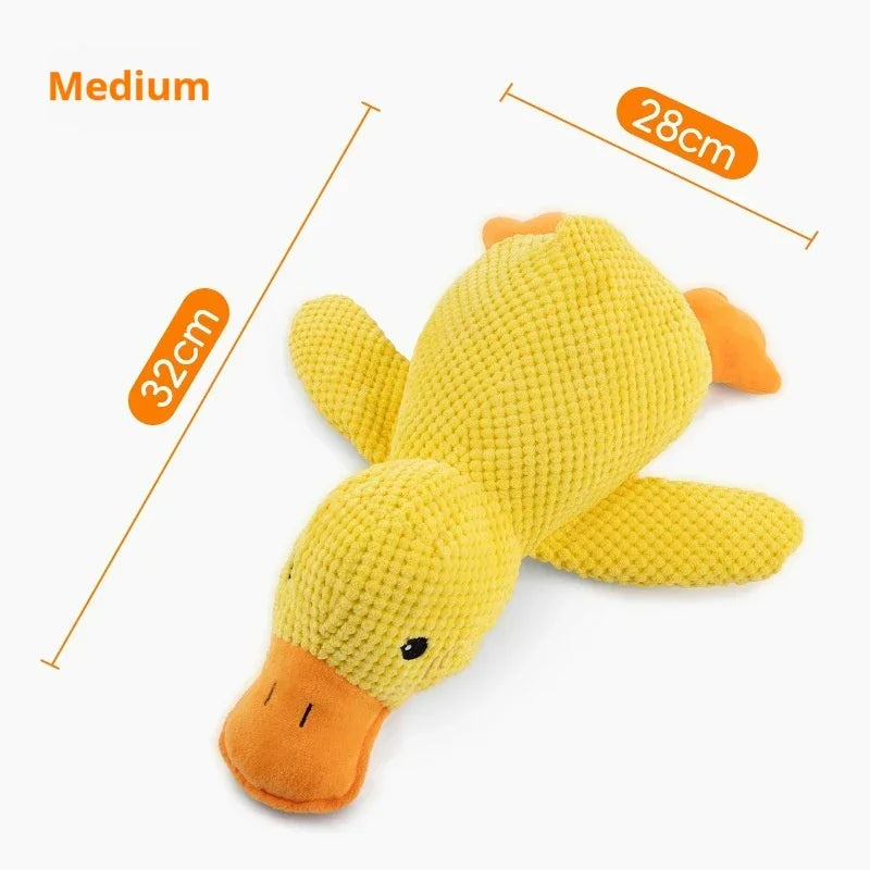 Pet Plush Toy Dog Calming Duck Companion Sleeping Duck Toys Chew