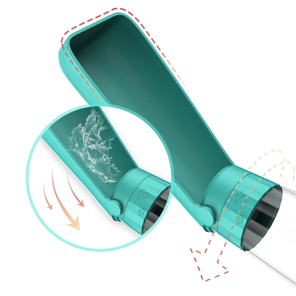 Portable Dog Water Bottle Dispenser For Small Large Dogs Foldable