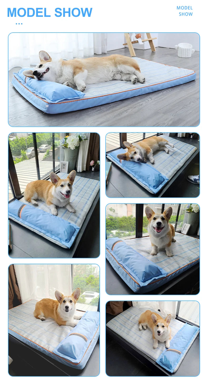 Summer Cooling Dog Bed for Large Medium Dog PUppy Orthopedic