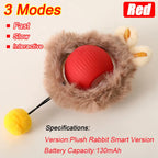 New Cat Interactive Ball Toy Automatic Rolling Ball Faux Tail