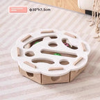 Cat PUzzle Toy Felt PUzzle Box Cat Exercise Toy with Ball Indoor
