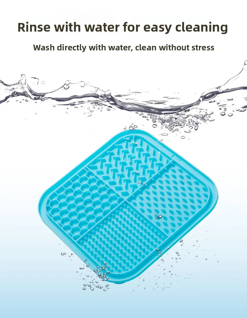Pets Silicone Lick Mat for Dogs Cats Slow Food Plate Suction Cups