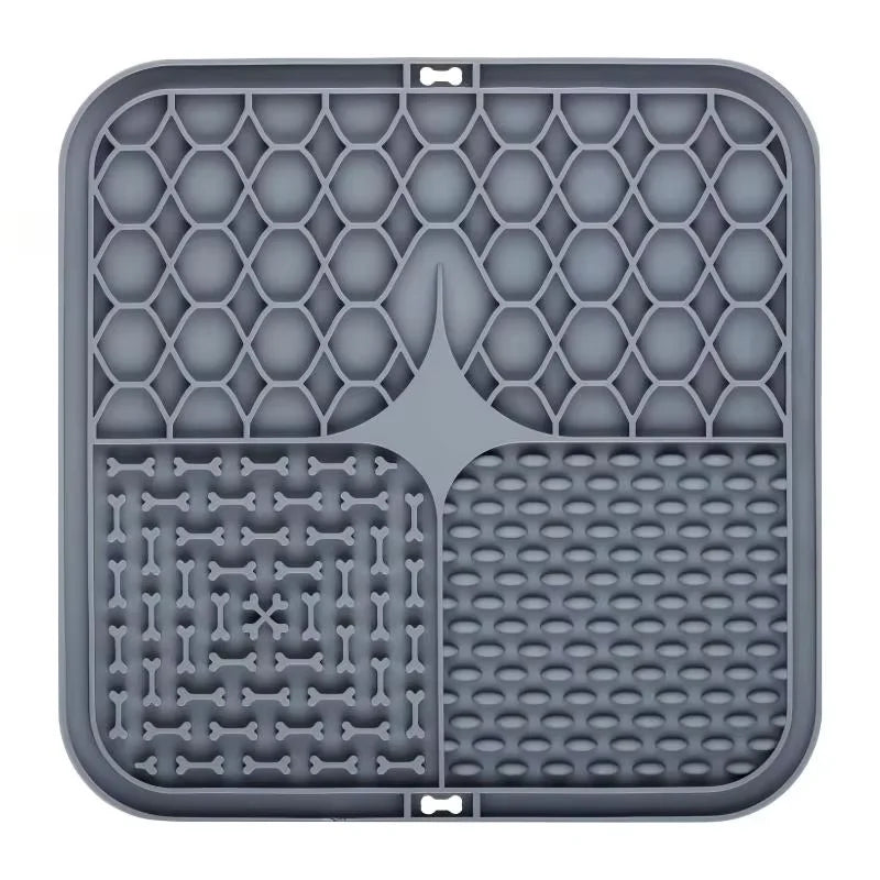 Pet Lick Silicone Mat Dogs Pet Slow Food Plate for Dog Bathing