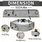 Hands-Free Dog Leash with Running Waist Bag, Retractable Bungee