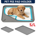 Pet Pee Pad Holder Silicone Dog Urine Pad Holder with Corner Snaps