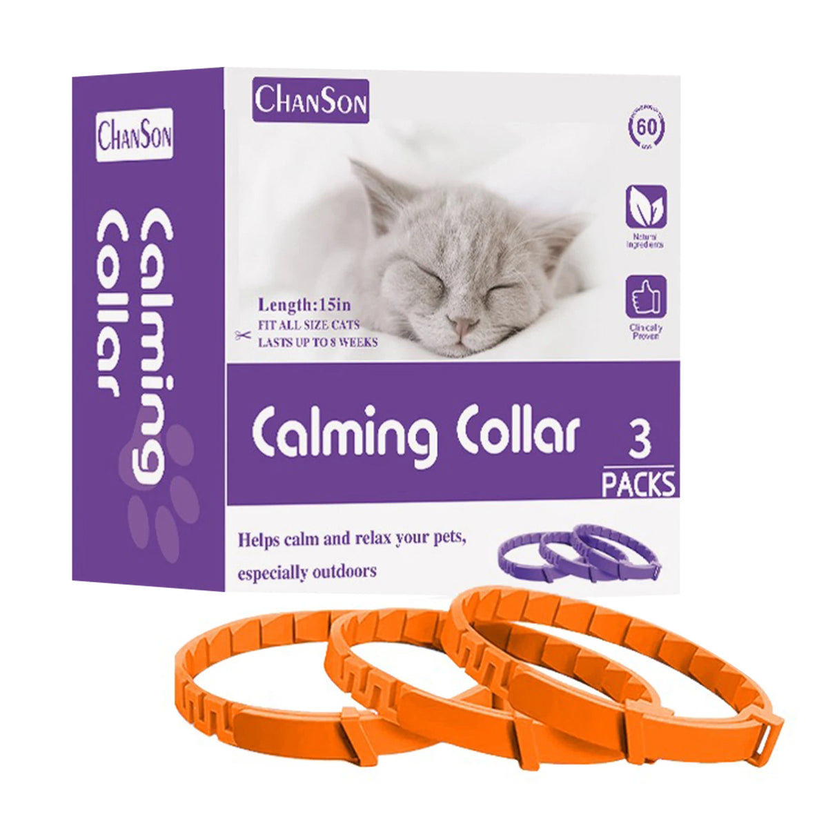 Dogs Calming Pheromones Collar Relieve Reduce Anxiety Stress