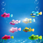 Cat Toy LED Inductive Interactive Swimming Robot Fish Toys Glowing