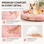 Dog Bed Orthopedic Plush Calming Sofa Pet Bed Donut Nest Soft