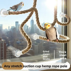 Bendable Bird Rope Perch Linen Climbing Toy Non Slip Grip with