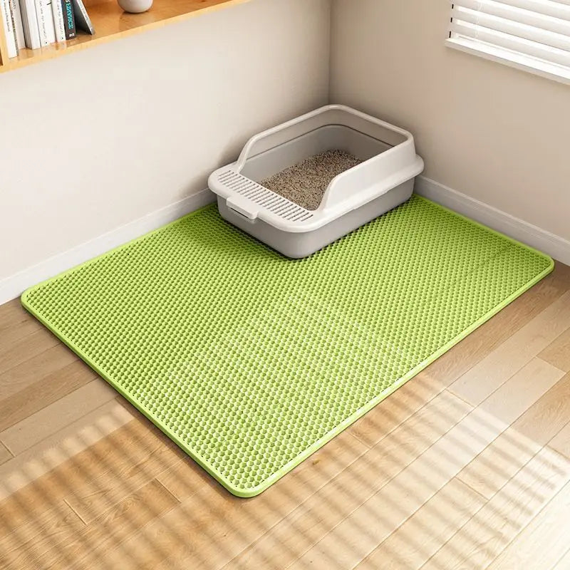 Double Layer Cat Litter Mat Honeycomb Cat Litter Trapping Mat Easy
