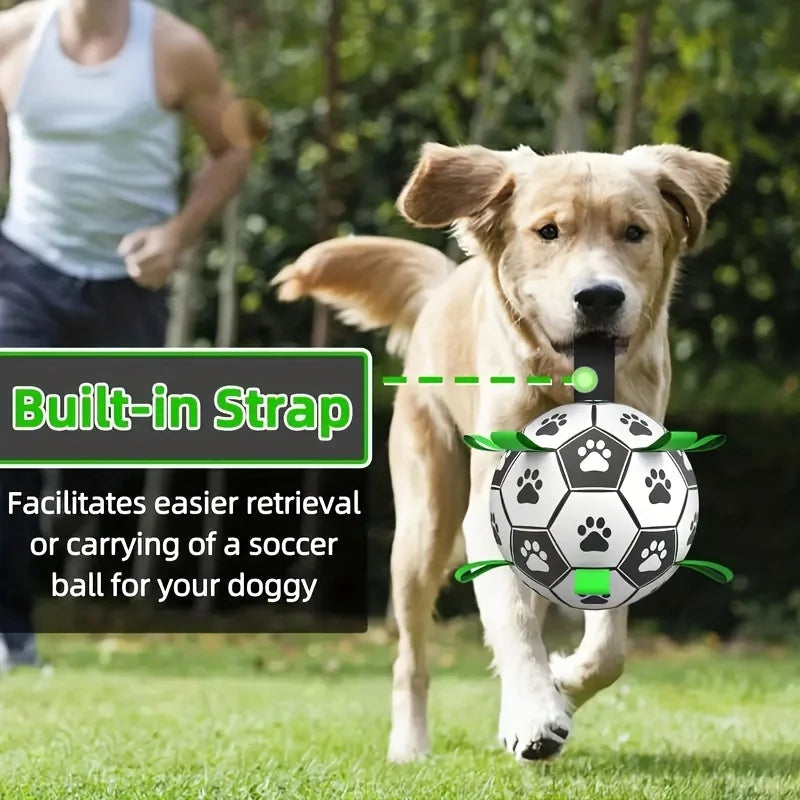 Interactive Dog Soccer Ball, Durable and Tear-Resistant Pet Soccer