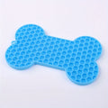 Dog Slow Food Pad Bone Silicone Pet Licking Pad Mat Placemats