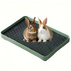 Rabbit Litter Box Small Pet Toilet Tray Bunnie Corner Toilet Box