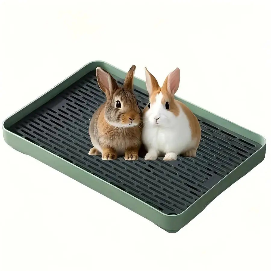 Rabbit Litter Box Small Pet Toilet Tray Bunnie Corner Toilet Box