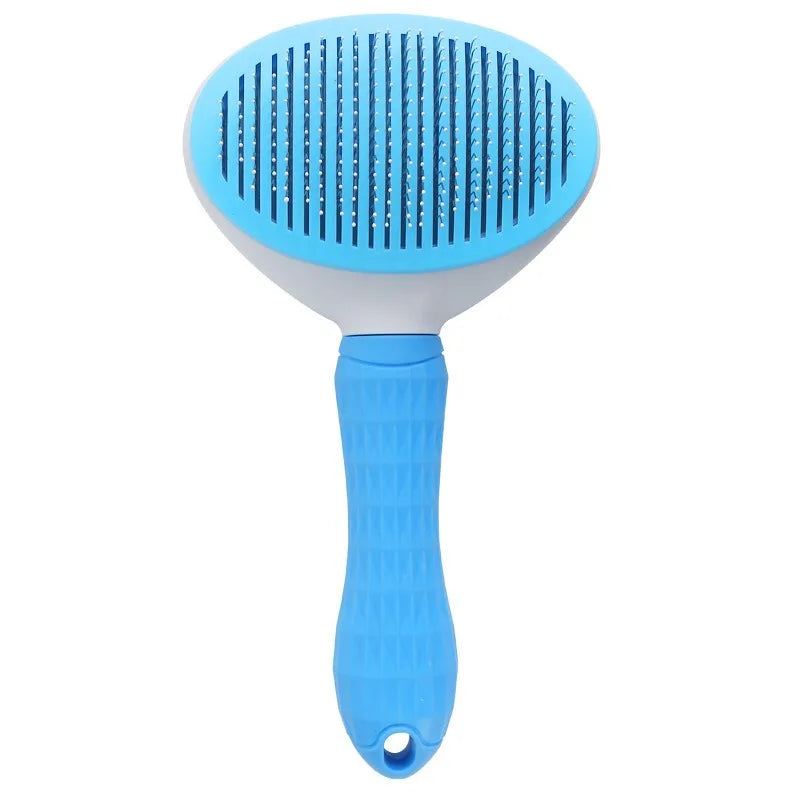 Self-Cleaning Pet Slicker Brush One-Click Cat Dog Hair Remover