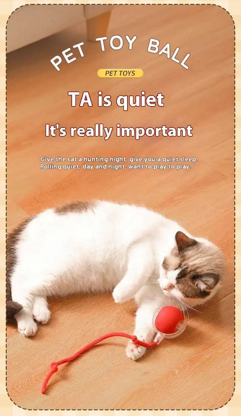 Smart Dog Toy Ball Electronic Interactive Pet Toy Moving Ball USB