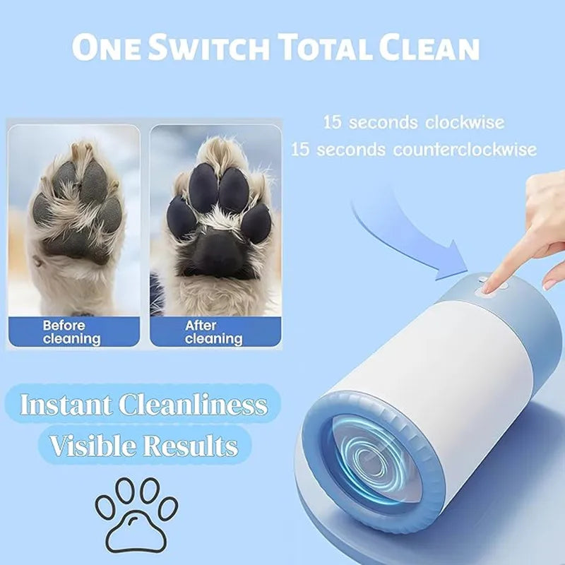Pet Paw Cleaner Machine Automatic, Portable Dog Cat Washer Cup