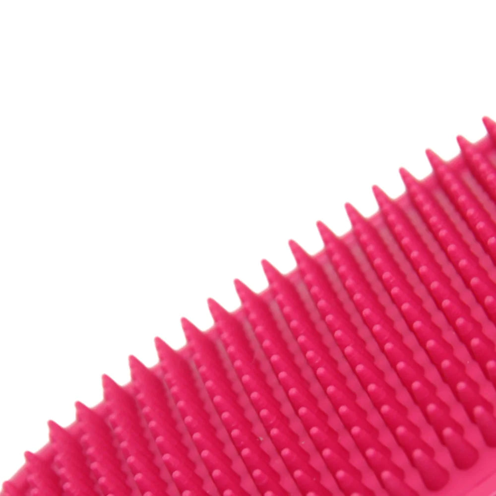Pet Grooming Brush for Bath Massage, Silicone Bristle Deshedding