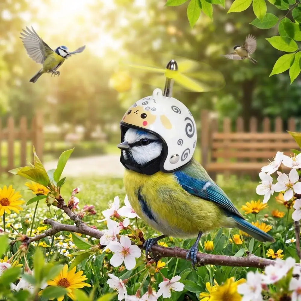 Sun Protection Pet Parrot Safety Helmet Waterproof Motorcycle