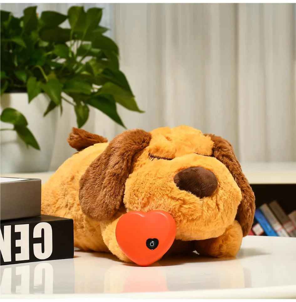 Plush Heartbeat Puppy Behavioral Training Toy Plush Pet Snuggle
