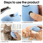 3-in-1 Spray Cat Brush Steamy Dog Brush Electric Spray Cat Hair