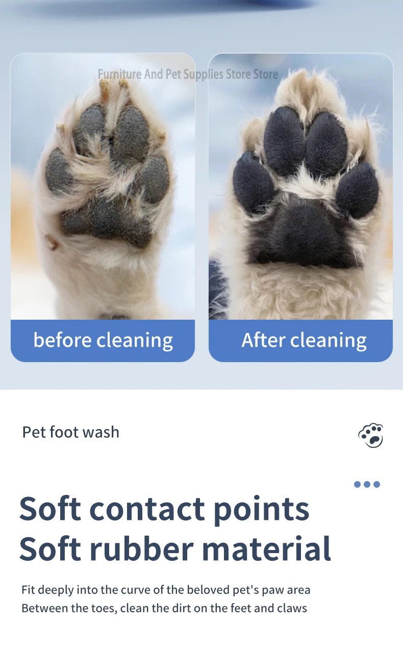 Pet Foot Washing Machine Electric Pet Paw Cleaner Automatic Dog