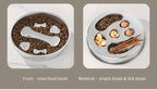 Stainless Steel Slow Feeder Bowl, Non-Slip Pet Food Bowl