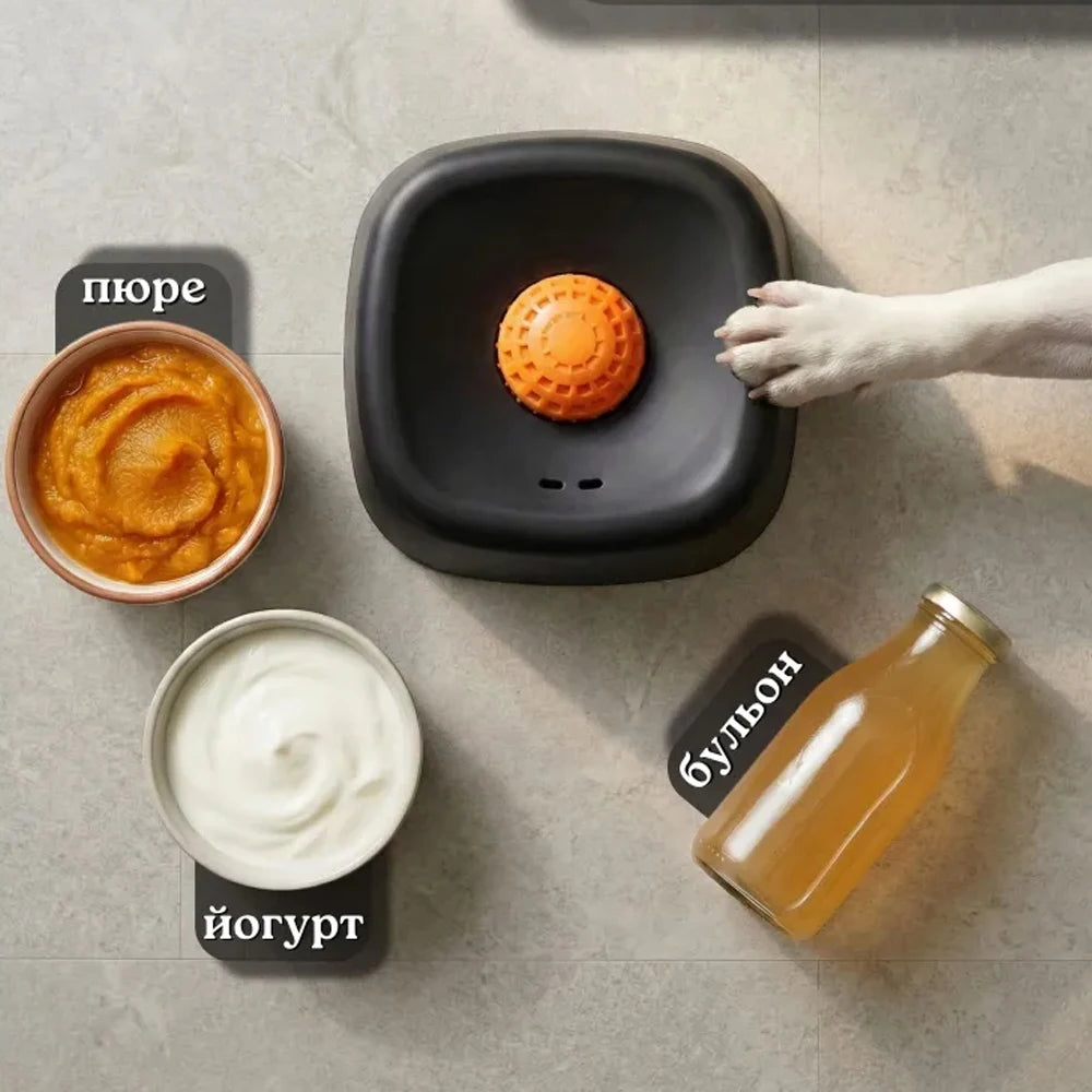 Pet Slow Licking Bowl for Dogs Cats Anti-Choking Dog Bowl Liquid