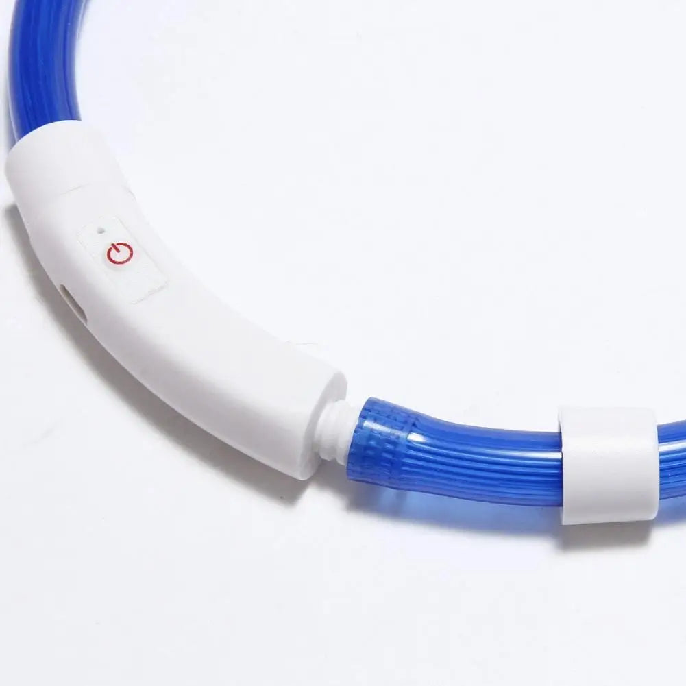 Luminous Pet Dog Collar Waterproof LED Dog Collar Rechargeable