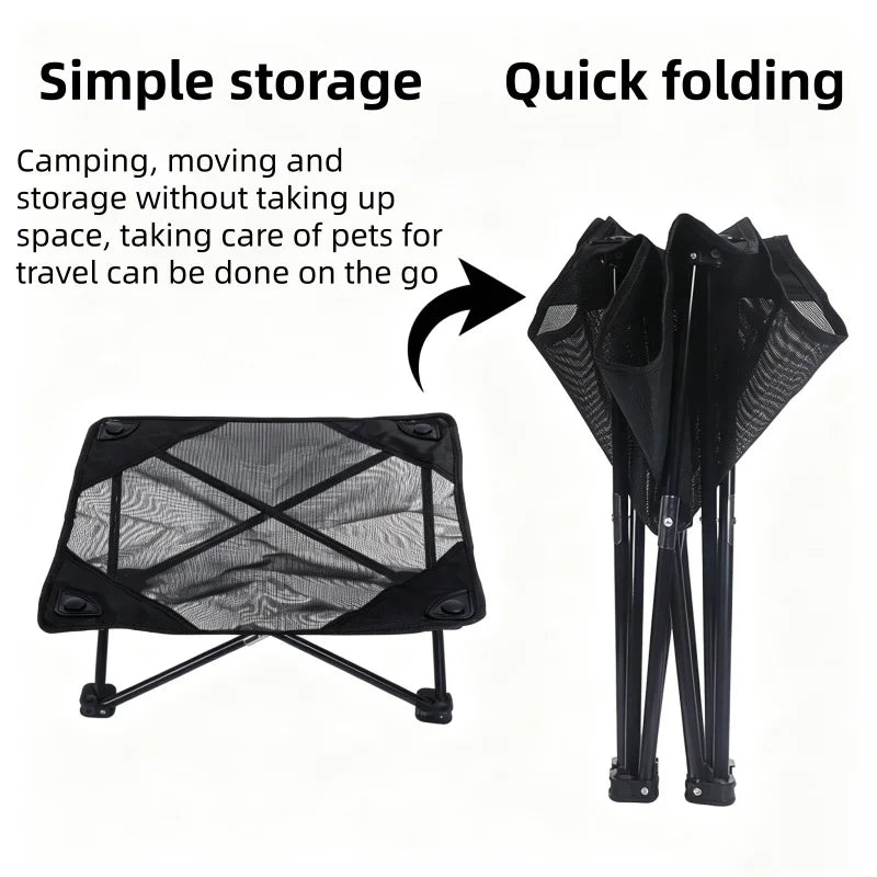 Outdoor Folding Pet Bed Raised Dog Bed for Cats and Dogs Portable