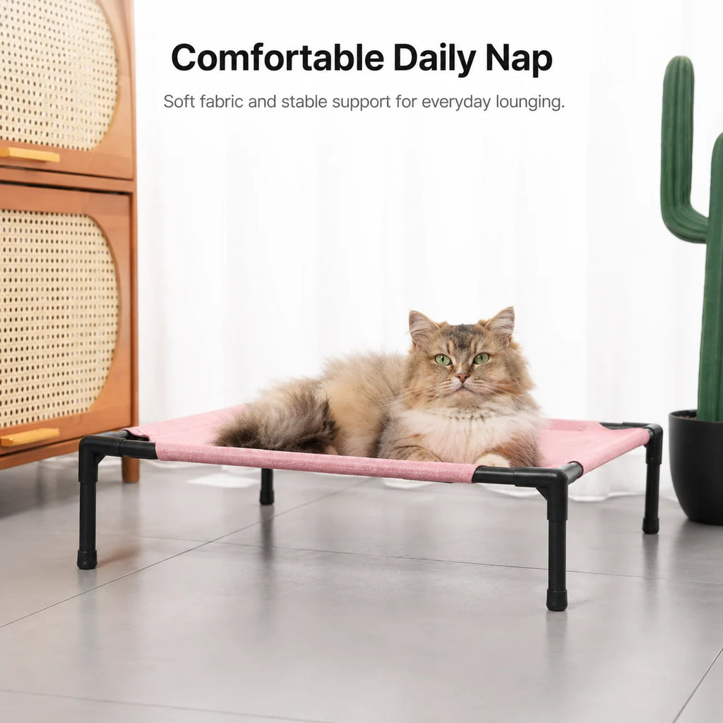 Pet Camping Bed Elevated Bed for Dogs Folding PUppy Camping Bed