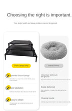 Pet Dog Cat Camping Bed Elevated Bed For Dogs Folding Puppy